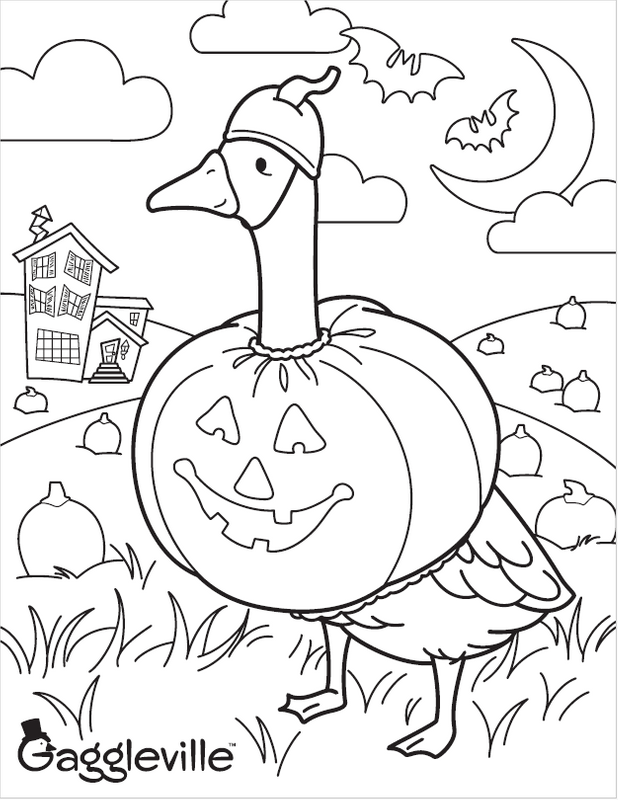 Gaggleville™ Halloween Coloring Contest