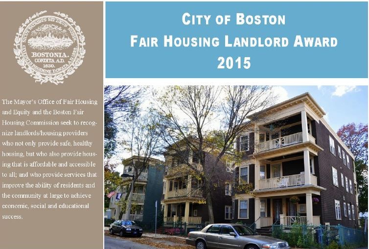 City of Boston Fair Housing Landlord Award