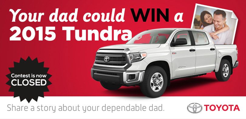 Prairie Toyota Dependable Dad Contest