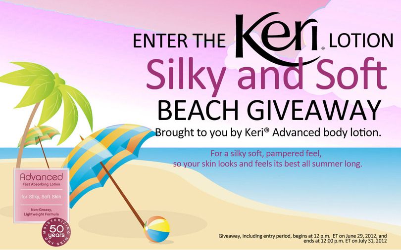 Keri® Lotion Silky and Soft Beach Giveaway 
