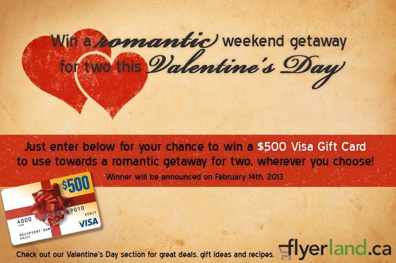 Win a weekend getaway this Valentine's Day