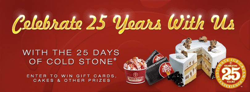 25 Days of Cold Stone