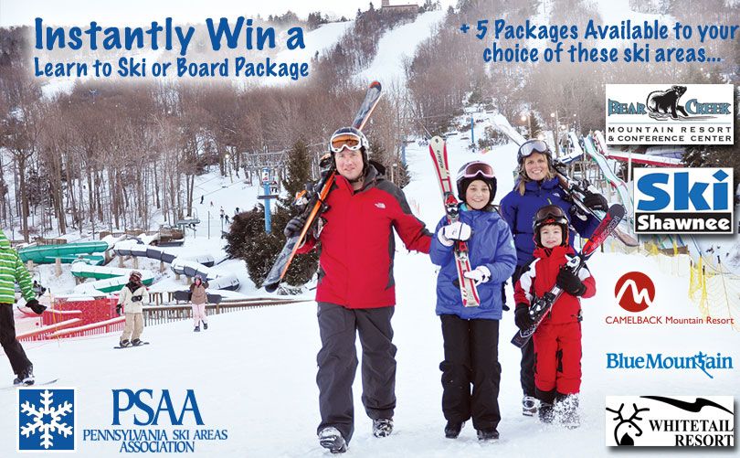 SkiPA Instant Win Learn to Ski/Board Contest