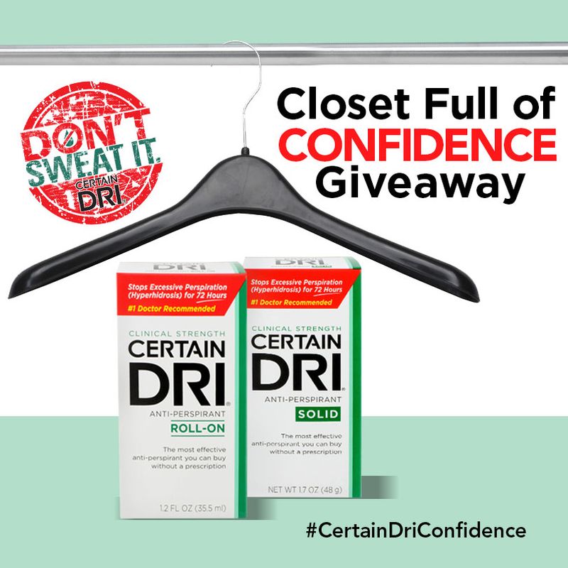 Certain Dri® Closet Full of Confidence Giveaway
