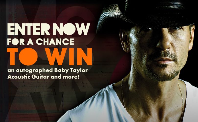 Tim McGraw Autographed Guitar Sweepstakes