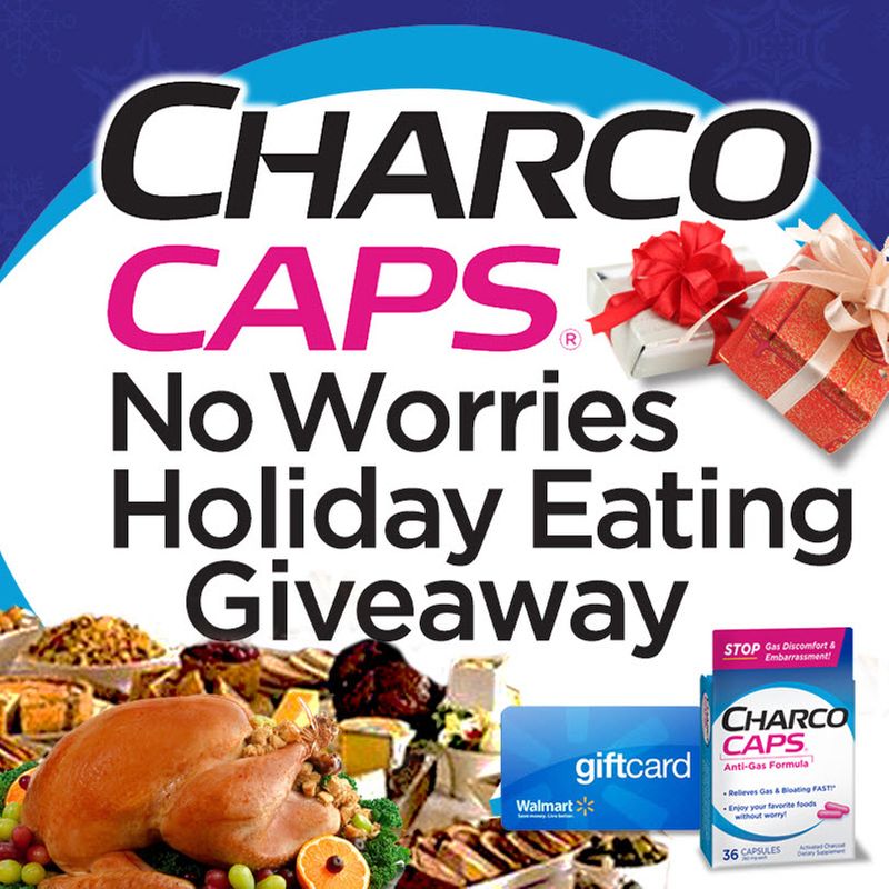 CharcoCaps No Worries Holiday Eating Giveaway