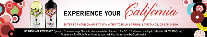 PopCrush Experience Your California Sweepstakes!