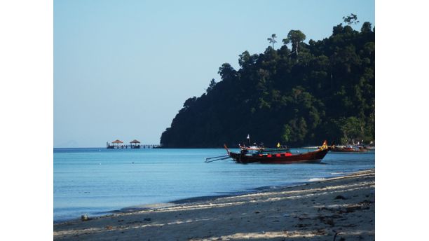 end of the beach