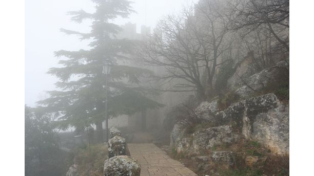 Foggy February in San Marino