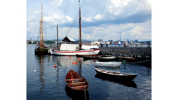 Oslo Norway Harbour Landscape Scene