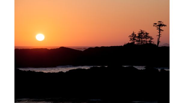 Sunset In Ucluelet, British Columbia