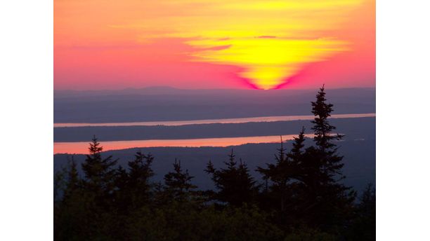 Sunset on Cadillac Mountain