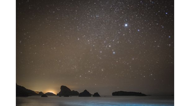 Cape Sebastian Ocean and Stars 