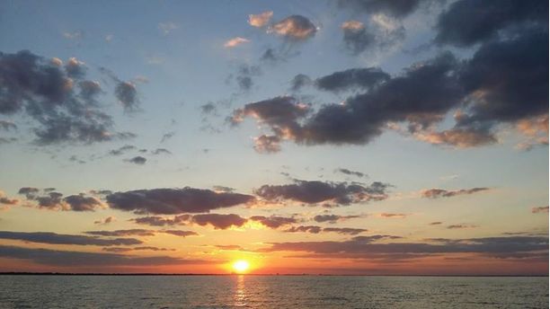 Sunset on Lake St. clair canada