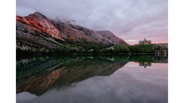 Daybreak on Waterton Lake