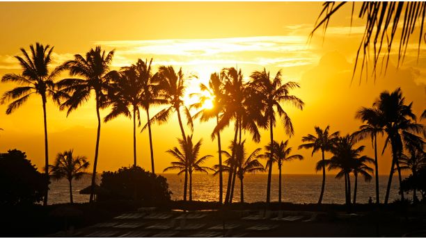 Sunset in Hawaii