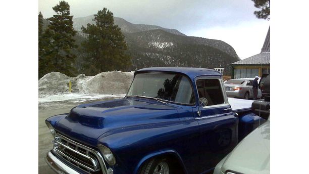 My 57 Chevy at old Mt. Chaleston Lodge!