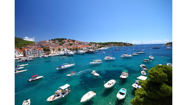 Boats in Hvar, Croatia