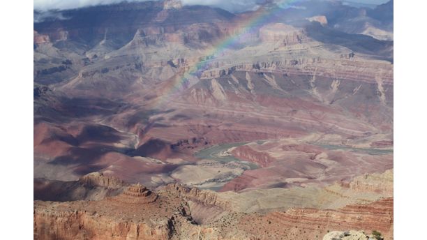 Rainbow Over the Grand Canyon