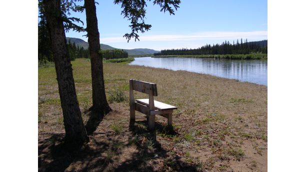 Bench by the Yukon River