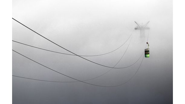 Cablecar in the Fog