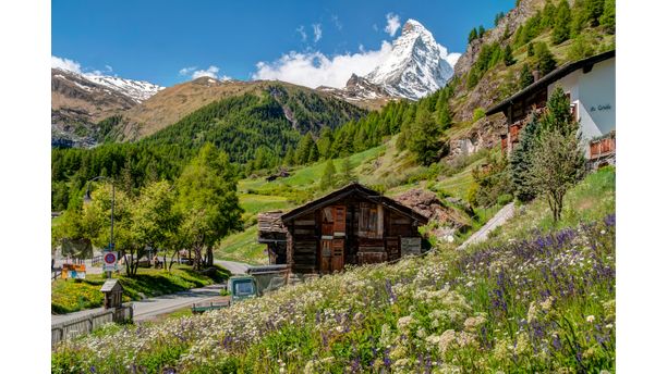 Iconic Matterhorn from Zermatt