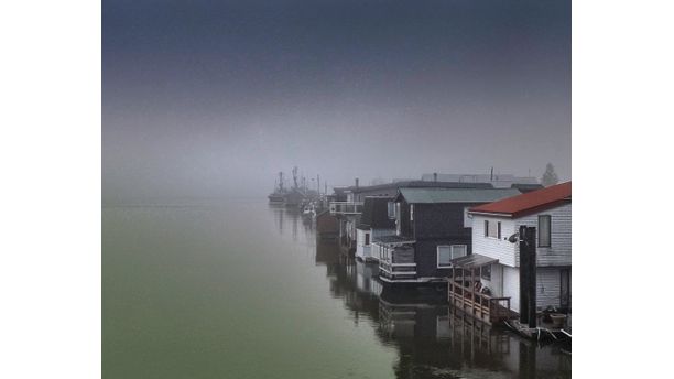 A Foggy Morning on the river in Ladner