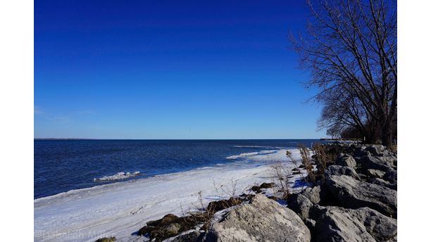 Lake Erie on A Peaceful,Sunny Winter Day