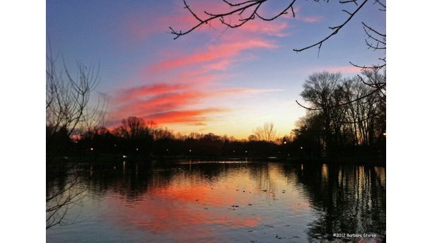 Sunset over the Avon River