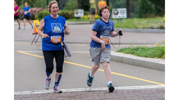 Running with my son