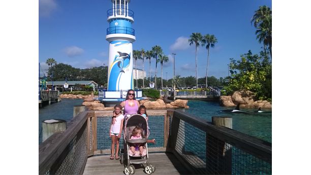 Walking around Sea World