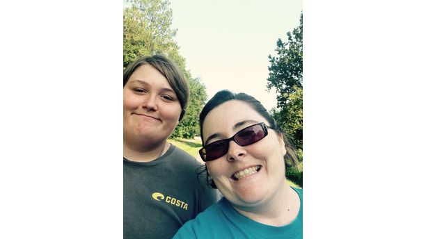 My son and I on the Lake Butler Trail