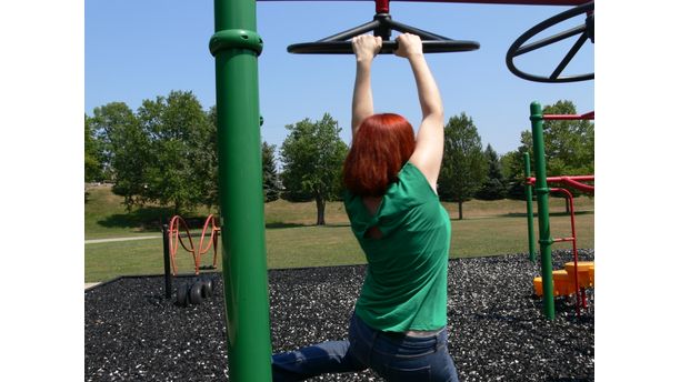 playing in the park