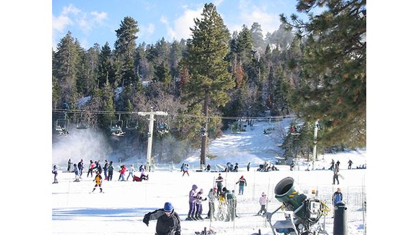 Skiing at Snow Valley, CA