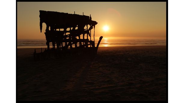 Peter Iredale Sunset