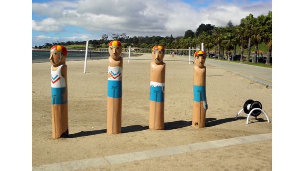 Life Guards on the Beach 