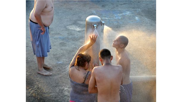 Shower at Beach