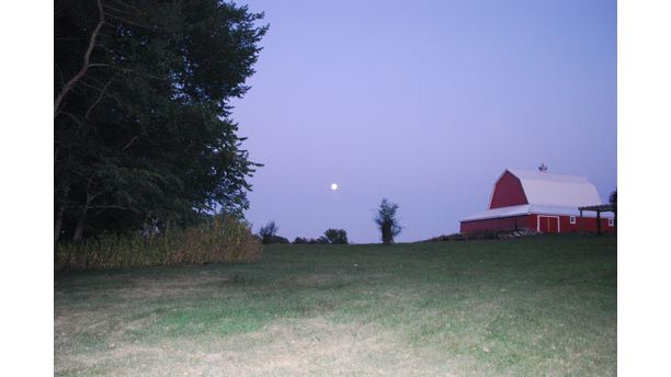 Full moon at the Party Barn!