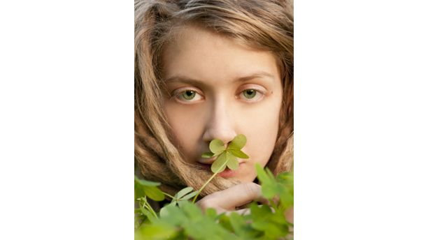 Stephanie, in the clovers.