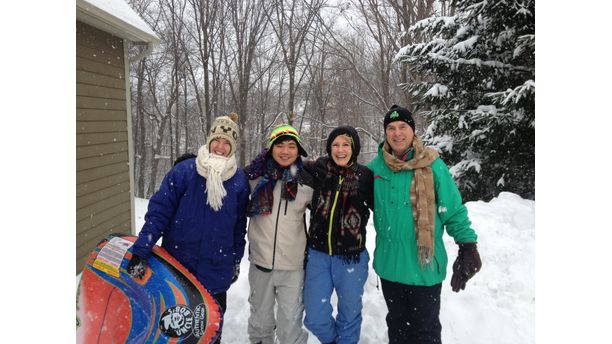 Snow fun brings families together