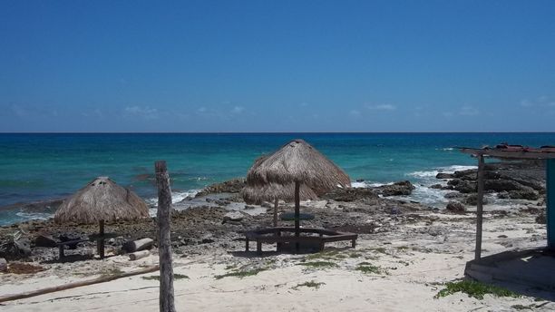 On the beach in Mexico