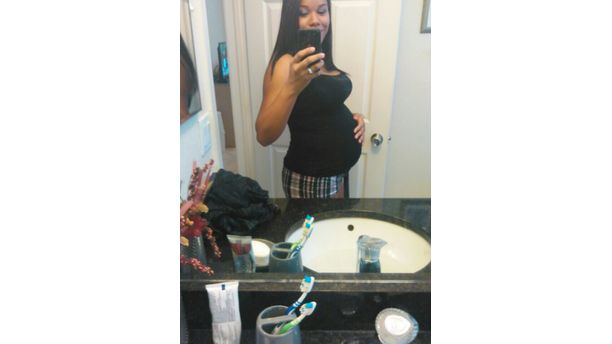 Baby belly 30 weeks 
