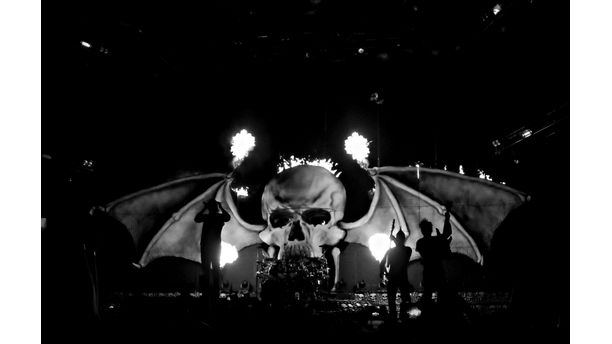 A7X Deathbat On Fire