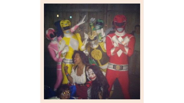 I partied with the Power Rangers