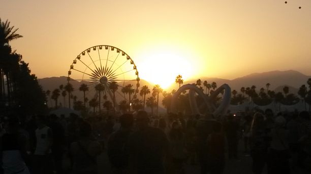 Sunset over Coachella