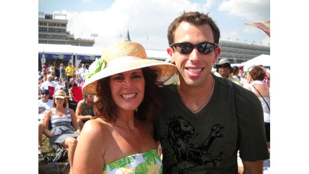 Son and Mother Rocking out!