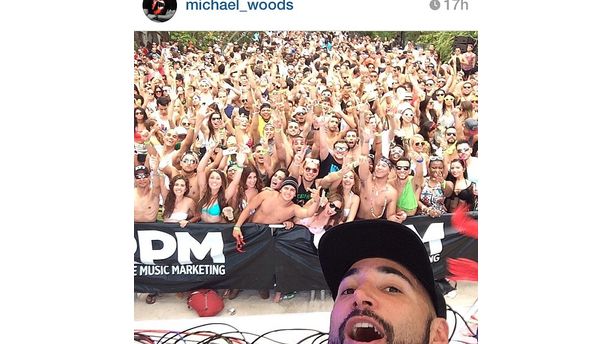 Selfie w/ Micheal Woods/Rehab Pool Party