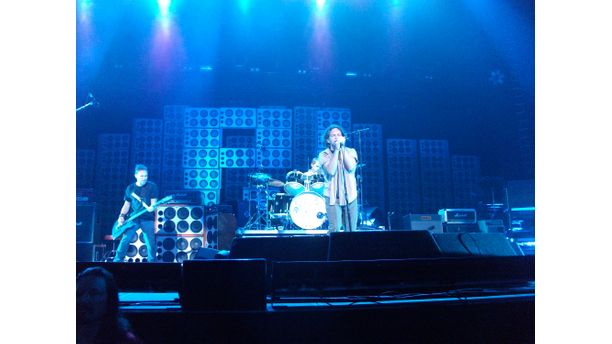 Elderly Lady in Front Row of a PJ Show!