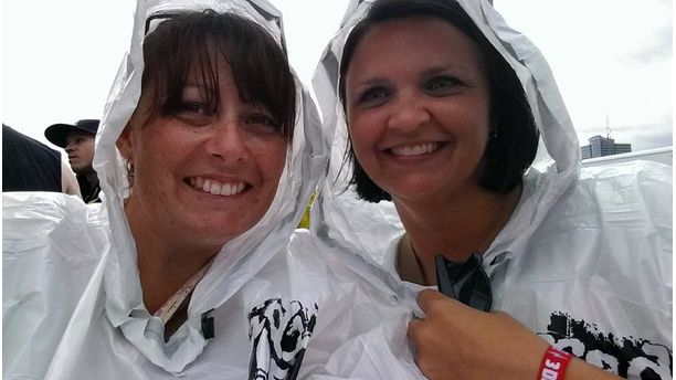 Poncho fun at Shaky Knees! 