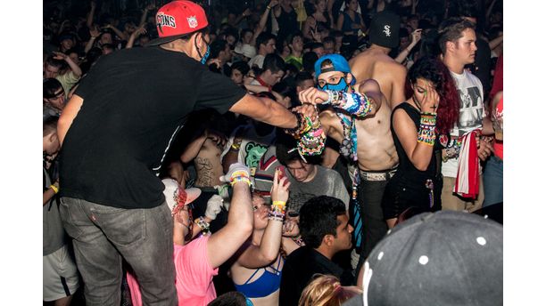 Two Dudes Trading Kandi at Webster Hall